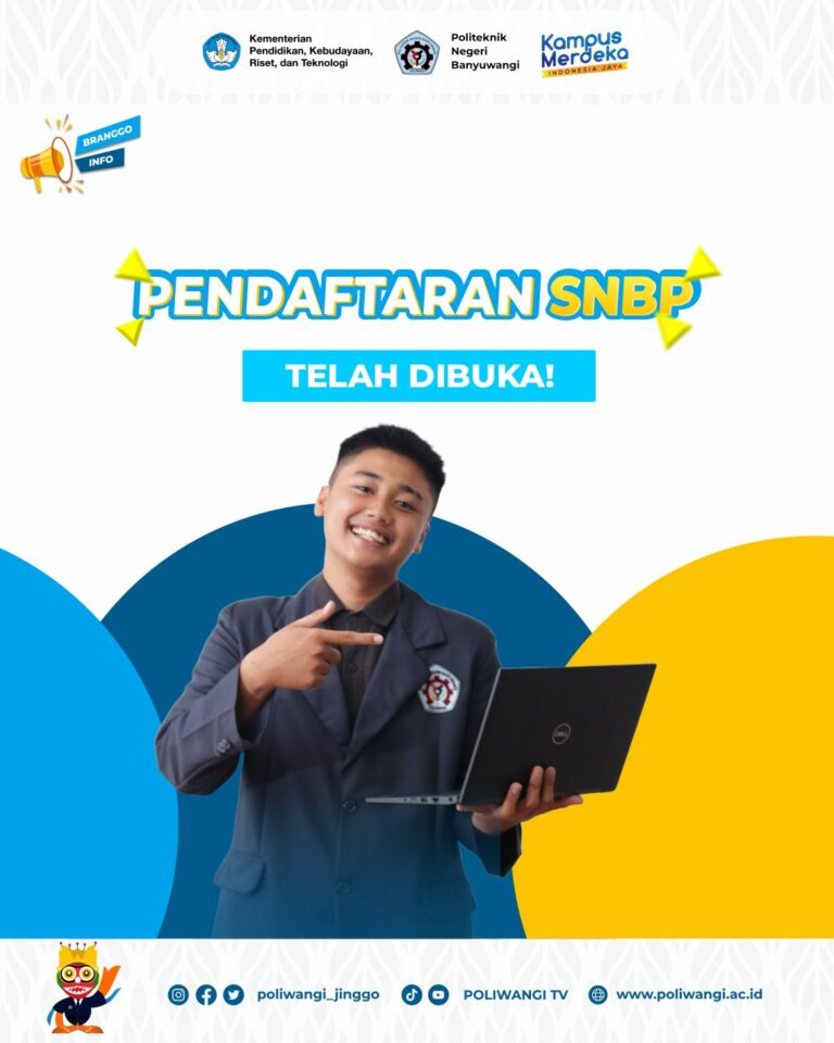 Pendaftaran Snbp Poliwangi Telah Dibuka Politeknik Negeri Banyuwangi