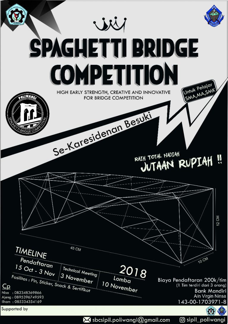 SPAGHETTI BRIDGE COMPETITION 2018