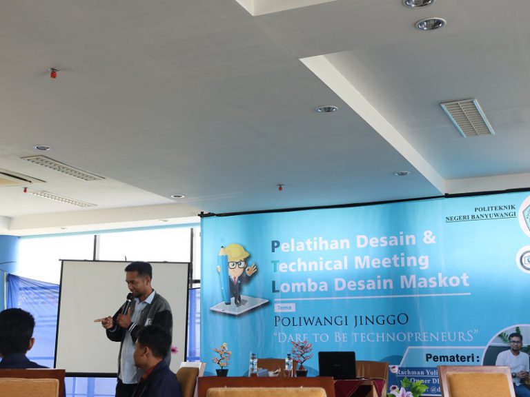 MAHASISWA POLIWANGI BERADU KREASI MENDESAIN MASKOT