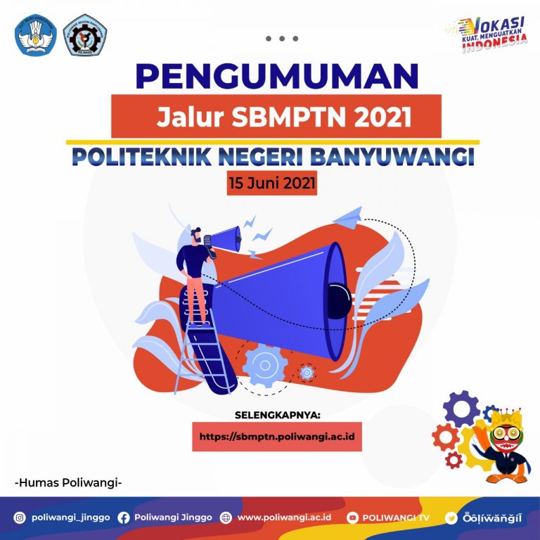 PENGUMUMAN SBMPTN 2021 POLITEKNIK NEGERI BANYUWANGI