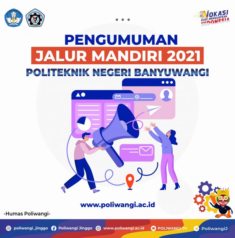 PENGUMUMAN HASIL SELEKSI JALUR MANDIRI 2021 POLITEKNIK NEGERI BANYUWANGI