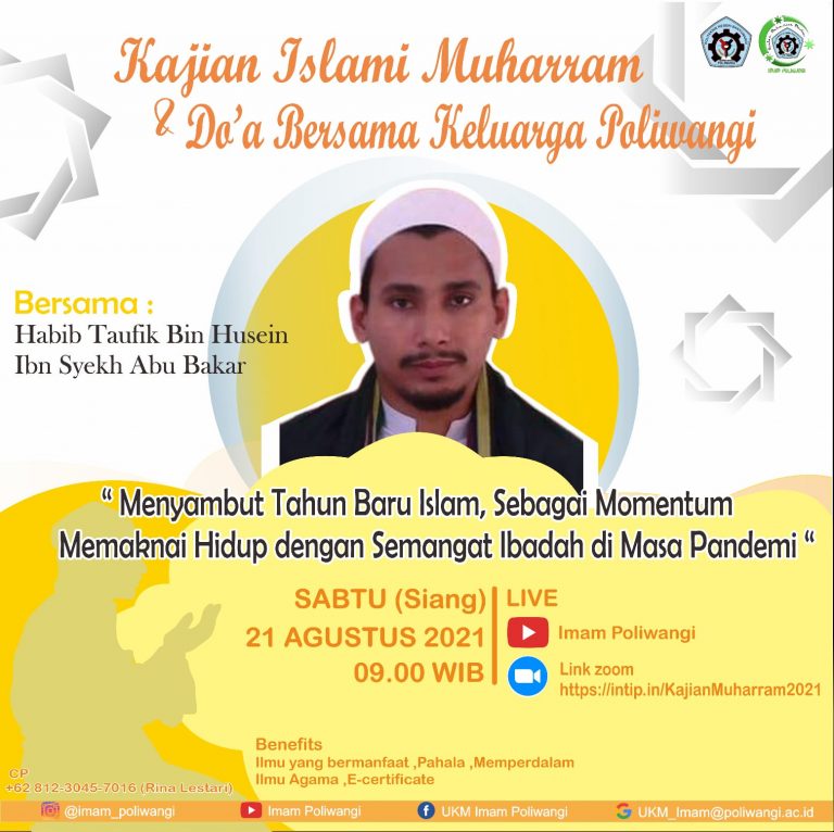 AWALI TAHUN BARU ISLAM, IMAM POLIWANGI GELAR KAJIAN DAN DOA BERSAMA DALAM HADAPI PANDEMI COVID-19 AGAR SEGERA BERKAHIR