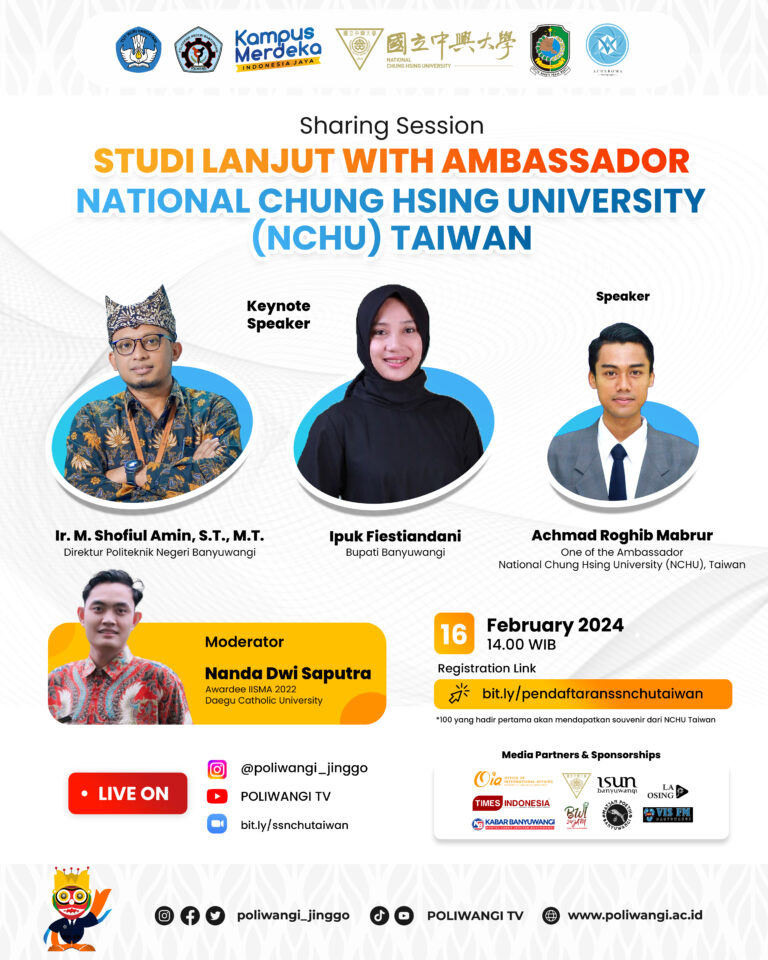 Poliwangi Gelar Sharing Session Study Lanjut Ke NCHU Taiwan: Memutus Mata Rantai Kemiskinan Dengan Pendidikan