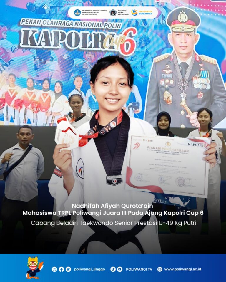Mahasiswa Poliwangi Raih Prestasi Tingkat Nasional di Cabang Olahraga Taekwondo