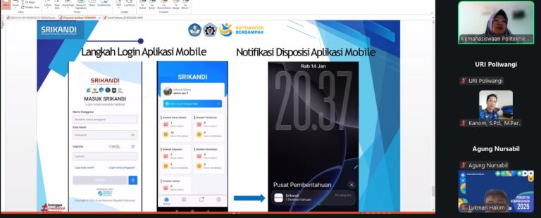 Poliwangi Berkomitmen Menerapkan Aplikasi SRIKANDI untuk Mendukung Transformasi Digital Administrasi Manajemen Persuratan