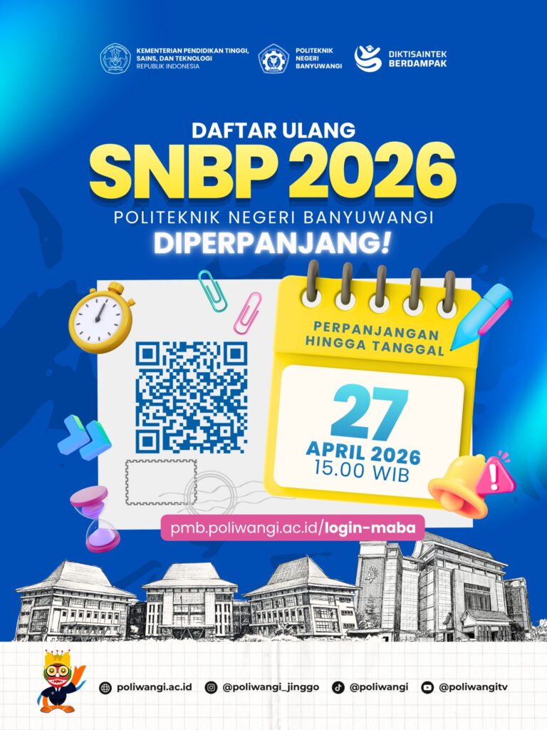Daftar Ulang SNBP 2026 Poliwangi Diperpanjang