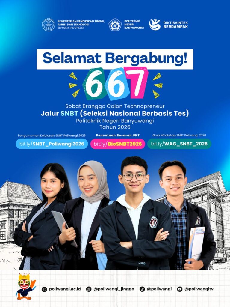 PENGUMUMAN LULUS SELEKSI SNBT 2026 POLITEKNIK NEGERI BANYUWANGI